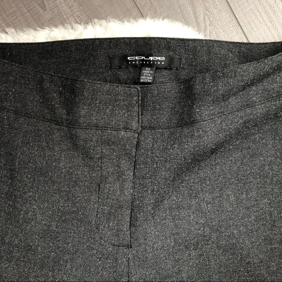 Stretch Grey Straight Leg Trousers Size 5/6 - Picture 4 of 5